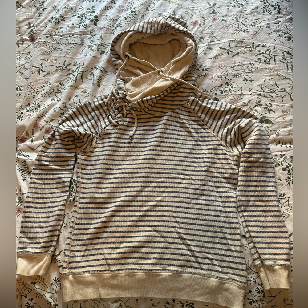Maison Scotch hoodie size 2 blue and cream